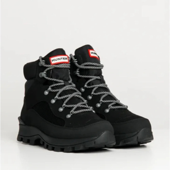 Hunter Men's Explorer Insulated Commando Boot in Black. Sz: 9 - Picture 1 of 11